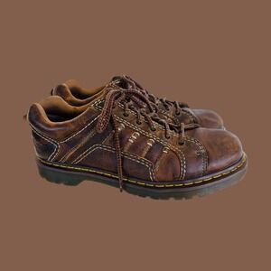 Vintage Doc Martens Keith Brown Leather Lace Up Oxfords, Size Mens 11